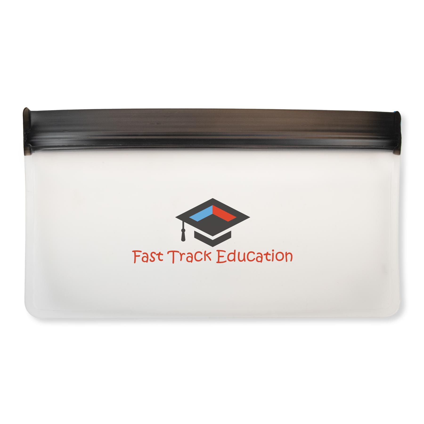 Clear with Black Zip Lock - Imprinted